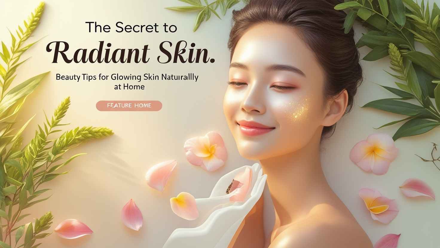 Feature-image-for-The-Secret-to-Radiant-Skin-Beauty-Tips-for-Glowing-Skin-Naturally-at-Home